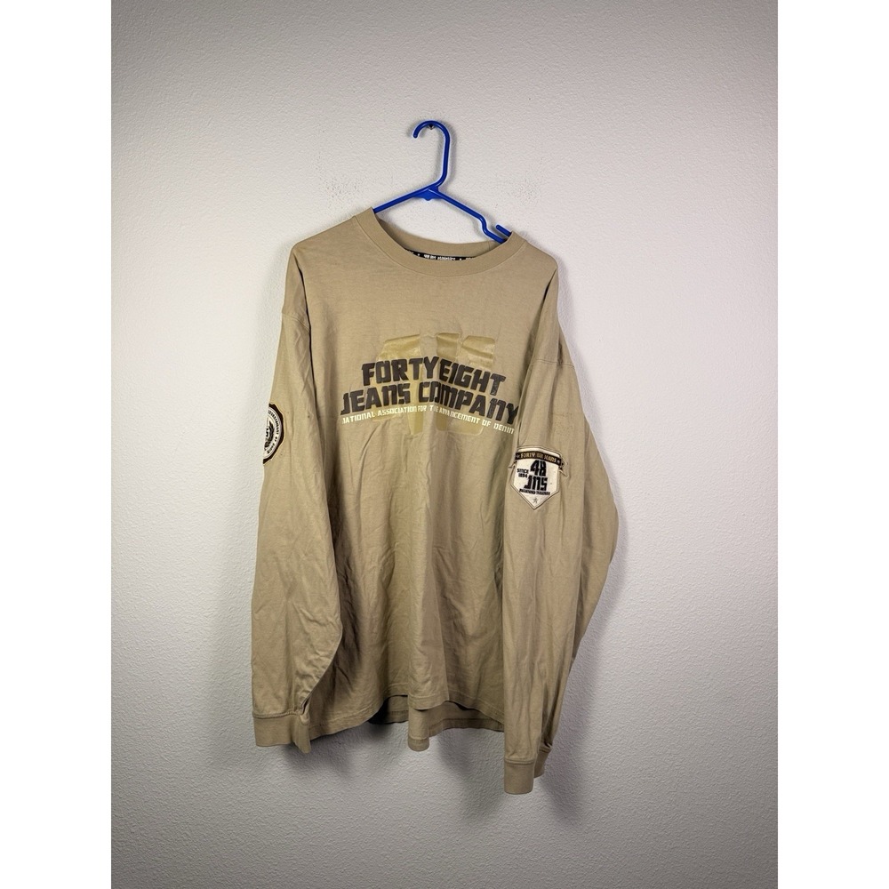 Y2K 48 jeans and Company Streetwear Hip-Hop Long Sleeve Men's Sz XL
